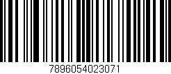 Código de barras (EAN, GTIN, SKU, ISBN): '7896054023071'