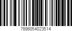 Código de barras (EAN, GTIN, SKU, ISBN): '7896054023514'