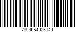 Código de barras (EAN, GTIN, SKU, ISBN): '7896054025043'