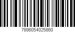 Código de barras (EAN, GTIN, SKU, ISBN): '7896054025860'