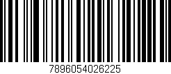 Código de barras (EAN, GTIN, SKU, ISBN): '7896054026225'