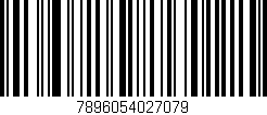 Código de barras (EAN, GTIN, SKU, ISBN): '7896054027079'