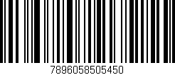 Código de barras (EAN, GTIN, SKU, ISBN): '7896058505450'