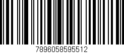 Código de barras (EAN, GTIN, SKU, ISBN): '7896058595512'