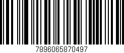 Código de barras (EAN, GTIN, SKU, ISBN): '7896065870497'