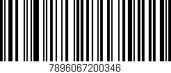Código de barras (EAN, GTIN, SKU, ISBN): '7896067200346'