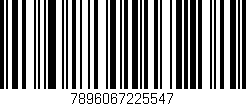 Código de barras (EAN, GTIN, SKU, ISBN): '7896067225547'