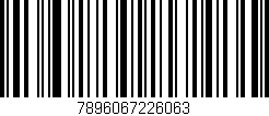 Código de barras (EAN, GTIN, SKU, ISBN): '7896067226063'