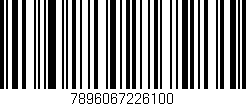 Código de barras (EAN, GTIN, SKU, ISBN): '7896067226100'