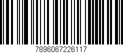 Código de barras (EAN, GTIN, SKU, ISBN): '7896067226117'