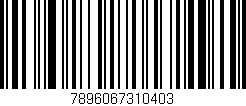 Código de barras (EAN, GTIN, SKU, ISBN): '7896067310403'
