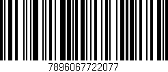 Código de barras (EAN, GTIN, SKU, ISBN): '7896067722077'