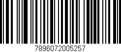 Código de barras (EAN, GTIN, SKU, ISBN): '7896072005257'
