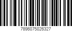Código de barras (EAN, GTIN, SKU, ISBN): '7896075026327'