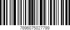 Código de barras (EAN, GTIN, SKU, ISBN): '7896075027799'
