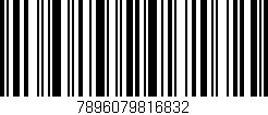 Código de barras (EAN, GTIN, SKU, ISBN): '7896079816832'