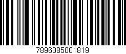 Código de barras (EAN, GTIN, SKU, ISBN): '7896085001819'