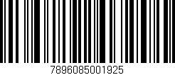 Código de barras (EAN, GTIN, SKU, ISBN): '7896085001925'