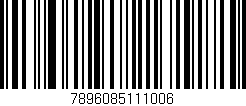 Código de barras (EAN, GTIN, SKU, ISBN): '7896085111006'