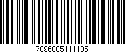 Código de barras (EAN, GTIN, SKU, ISBN): '7896085111105'