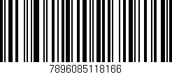 Código de barras (EAN, GTIN, SKU, ISBN): '7896085118166'