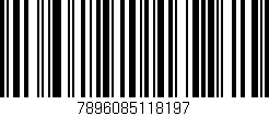 Código de barras (EAN, GTIN, SKU, ISBN): '7896085118197'