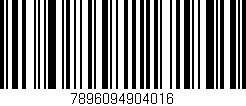 Código de barras (EAN, GTIN, SKU, ISBN): '7896094904016'