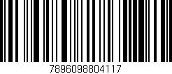 Código de barras (EAN, GTIN, SKU, ISBN): '7896098804117'
