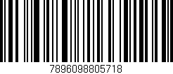 Código de barras (EAN, GTIN, SKU, ISBN): '7896098805718'