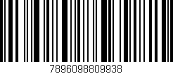 Código de barras (EAN, GTIN, SKU, ISBN): '7896098809938'