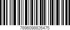 Código de barras (EAN, GTIN, SKU, ISBN): '7896098826475'