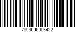 Código de barras (EAN, GTIN, SKU, ISBN): '7896098905432'
