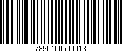 Código de barras (EAN, GTIN, SKU, ISBN): '7896100500013'