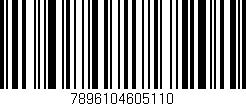 Código de barras (EAN, GTIN, SKU, ISBN): '7896104605110'