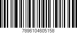 Código de barras (EAN, GTIN, SKU, ISBN): '7896104605158'