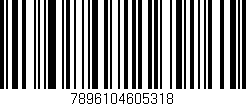 Código de barras (EAN, GTIN, SKU, ISBN): '7896104605318'