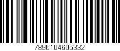 Código de barras (EAN, GTIN, SKU, ISBN): '7896104605332'