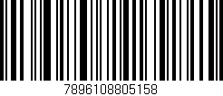Código de barras (EAN, GTIN, SKU, ISBN): '7896108805158'