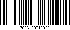 Código de barras (EAN, GTIN, SKU, ISBN): '7896108810022'