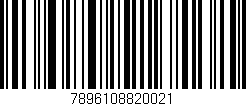 Código de barras (EAN, GTIN, SKU, ISBN): '7896108820021'