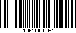 Código de barras (EAN, GTIN, SKU, ISBN): '7896110008851'