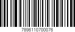 Código de barras (EAN, GTIN, SKU, ISBN): '7896110700076'