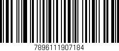 Código de barras (EAN, GTIN, SKU, ISBN): '7896111907184'