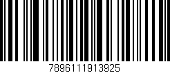 Código de barras (EAN, GTIN, SKU, ISBN): '7896111913925'
