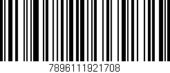 Código de barras (EAN, GTIN, SKU, ISBN): '7896111921708'