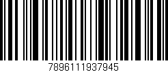 Código de barras (EAN, GTIN, SKU, ISBN): '7896111937945'