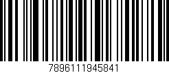 Código de barras (EAN, GTIN, SKU, ISBN): '7896111945841'