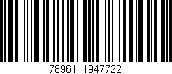 Código de barras (EAN, GTIN, SKU, ISBN): '7896111947722'