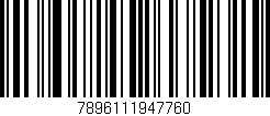 Código de barras (EAN, GTIN, SKU, ISBN): '7896111947760'