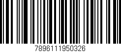 Código de barras (EAN, GTIN, SKU, ISBN): '7896111950326'